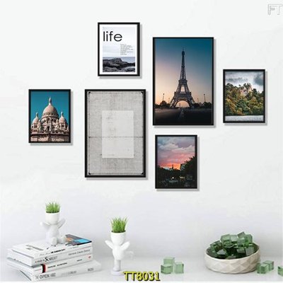 Download file gốc File tranh bộ 6 tấm TT80031 (in mica) trang trí