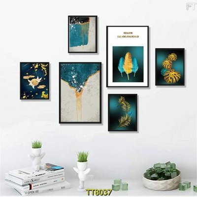 Tải file File tranh bộ 6 tấm TT80037 (gốc) làm tranh treo tường
