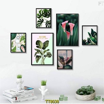 File gốc File tranh bộ 6 tấm TT80038 (trang trí) cho phòng khách