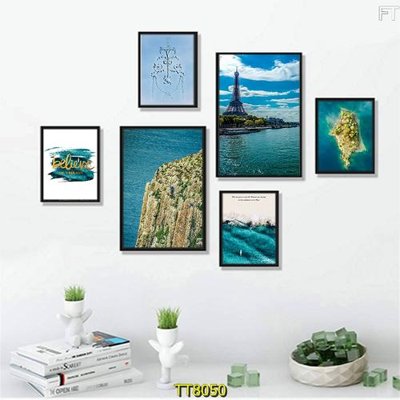 File tranh ảnh gốc File tranh bộ 6 tấm TT80050 dùng cho in khổ lớn