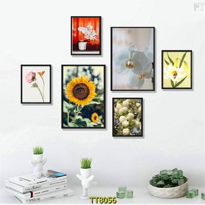 File tranh File tranh bộ 6 tấm TT80056 (ảnh gốc) in trần 3D