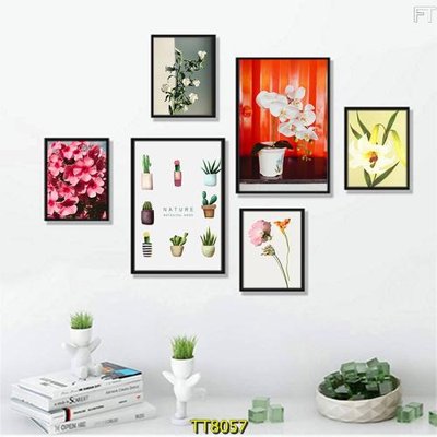 Hình ảnh file gốc File tranh bộ 6 tấm TT80057 cho in UV