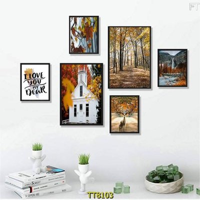 Ảnh gốc File tranh bộ 6 tấm TT80103 (siêu chi tiết) để in ấn