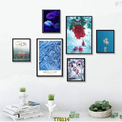 Download file gốc File tranh bộ 6 tấm TT80114 (in lụa) cao cấp