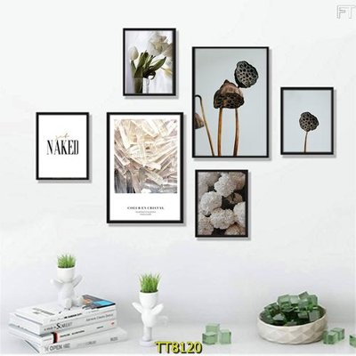 Ảnh gốc File tranh bộ 6 tấm TT80120 (siêu chi tiết) để in ấn