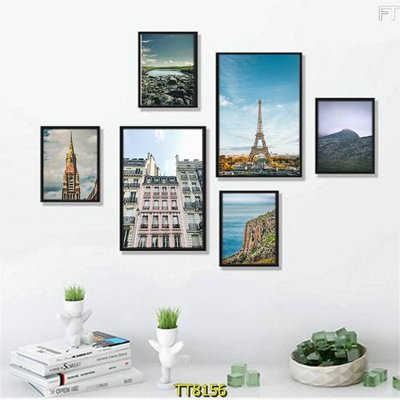 File tranh File tranh bộ 6 tấm TT80156 (file gốc) chuẩn màu in