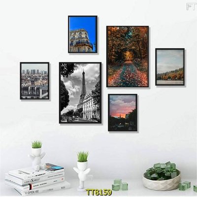 File gốc File tranh bộ 6 tấm TT80159 (ảnh chi tiết) để in ấn