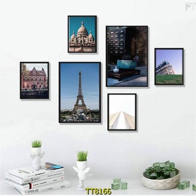 File in trần File tranh bộ 6 tấm TT80166 (file gốc) phong thủy