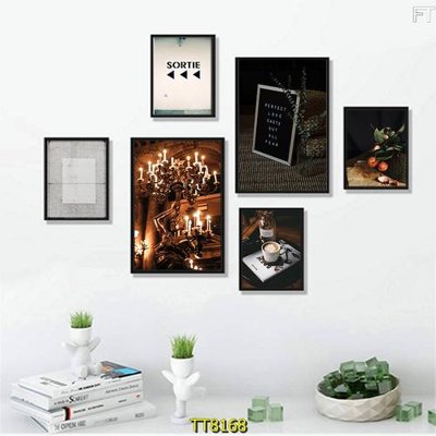 File ảnh File tranh bộ 6 tấm TT80168 (gốc) cho trang trí nội thất
