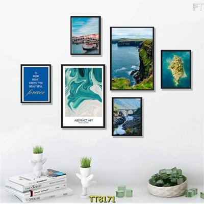 File ảnh File tranh bộ 6 tấm TT80171 (gốc) in biển hiệu
