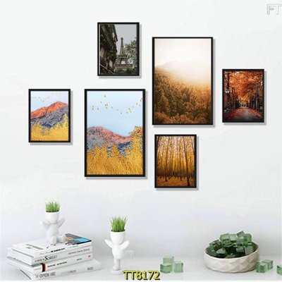 File tranh in trần File tranh bộ 6 tấm TT80172 (ảnh gốc siêu nét)