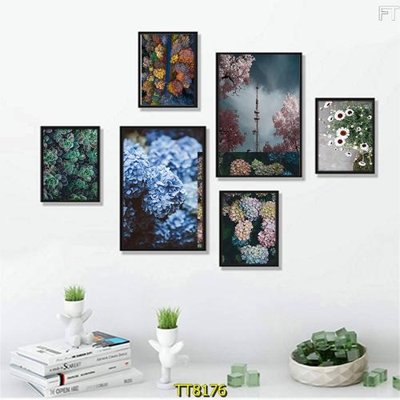 File tranh gốc File tranh bộ 6 tấm TT80176 (bản quyền) file PSD