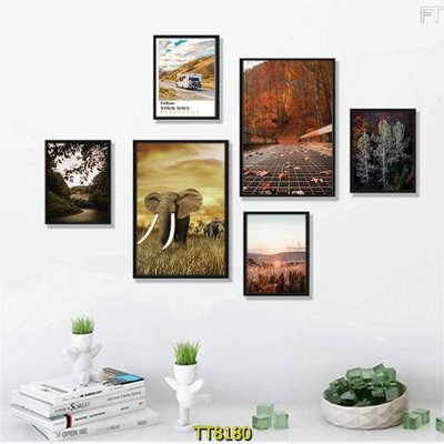 File tranh File tranh bộ 6 tấm TT80180 (gốc) chủ đề trừu tượng