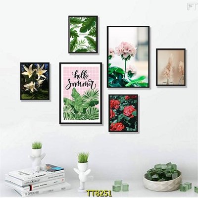 File in trần File tranh bộ 6 tấm TT80251 (bản gốc) 5D