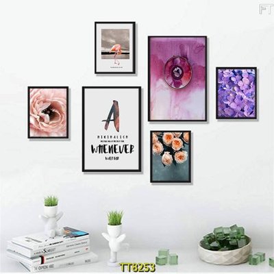 Tải file File tranh bộ 6 tấm TT80253 (gốc) chủ đề hoa sen