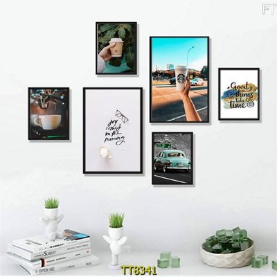 File ảnh File tranh bộ 6 tấm TT80341 (gốc) in poster
