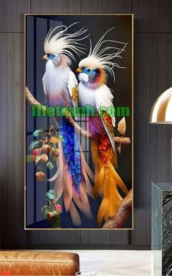 File ảnh File gốc in bộ tranh decor treo tráng gương canvas TTH15 (gốc) in PP, decal