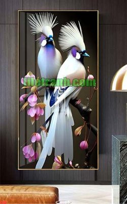 File in trần File gốc in bộ tranh decor treo tráng gương canvas TTH7 (bản gốc) mây trời