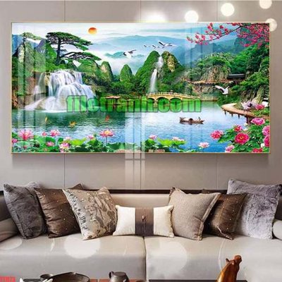 File gốc File gốc in bộ tranh decor treo tráng gương canvas TTH73 (in lụa) cao cấp