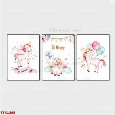 File gốc File bộ tranh treo tường decor TTK1365 (phong cách) châu Âu