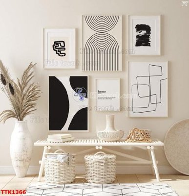 Tải file File bộ tranh treo tường decor TTK1366 (PSD) cho in tranh 3D