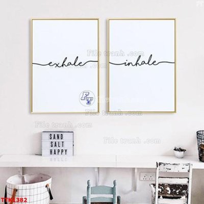 File gốc File bộ tranh treo tường decor TTK1382 (in ấn) không giới hạn