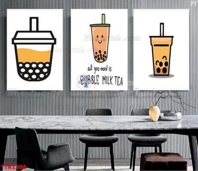 File tranh in tráng gương File bộ tranh treo tường decor TTK1386 (siêu nét)