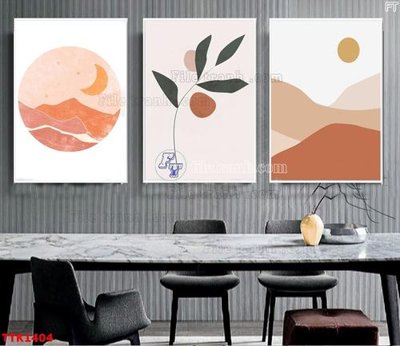 File PSD File bộ tranh treo tường decor TTK1404 (bản gốc) cho nhà in