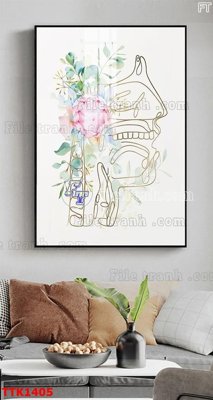 File gốc File bộ tranh treo tường decor TTK1405 (cho in 3D) độc đáo