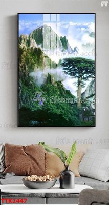Tải file File bộ tranh treo tường decor TTK1447 (gốc) chủ đề phong thủy