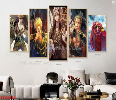 Download file gốc File bộ tranh treo tường decor TTK1474 (in mica) logo