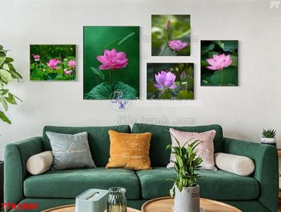 Download file File bộ tranh treo tường decor TTK1509 (gốc) in mica đèn LED