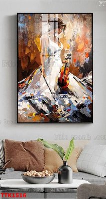 File in trần File bộ tranh treo tường decor TTK1516 (file gốc) phong thủy