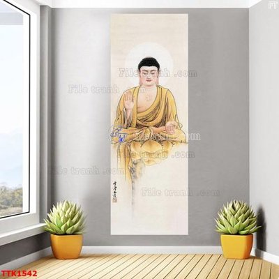 Tải file gốc in lụa File bộ tranh treo tường decor TTK1542 siêu nét