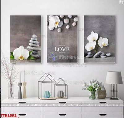 File tranh gốc File bộ tranh treo tường decor TTK1592 (sắc nét từng chi tiết)