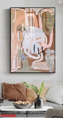 File gốc File bộ tranh treo tường decor TTK1596 (chủ đề hiện đại) trang trí