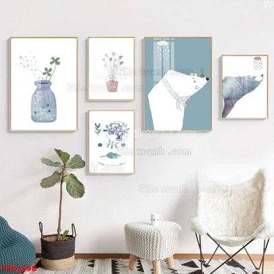 File in trần File bộ tranh treo tường decor TTK1598 (file gốc) chủ đề vũ trụ