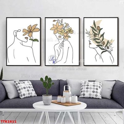 File tranh gốc File bộ tranh treo tường decor TTK1611 (bản quyền) Filetranh.com