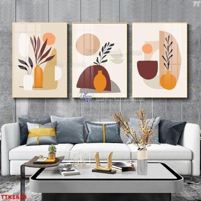 Tải file File bộ tranh treo tường decor TTK1633 (gốc) in tranh tráng gương