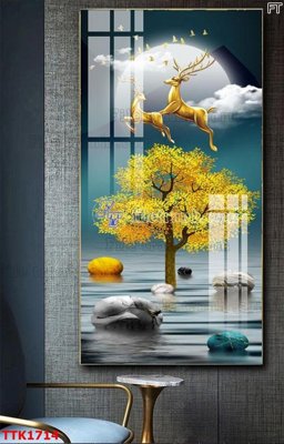 Mua file tranh gốc File bộ tranh treo tường decor TTK1714 tại Filetranh.com