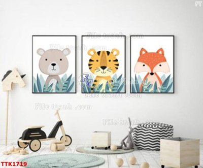 File in ấn File bộ tranh treo tường decor TTK1719 (bản gốc) từ file gốc