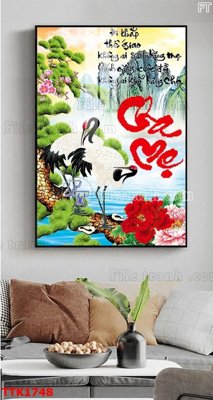 Tải file File bộ tranh treo tường decor TTK1748 (ảnh gốc) in gạch 3D