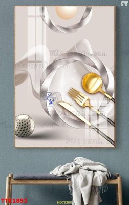 File in ấn File bộ tranh treo tường decor TTK1852 (bản gốc) cao cấp