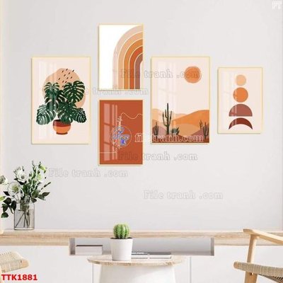 Download file File bộ tranh treo tường decor TTK1881 (chuẩn in) File bộ tranh treo tường decor TTK1881