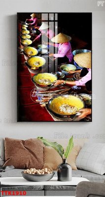 File in trần File bộ tranh treo tường decor TTK1910 (bản gốc 3D) sống động