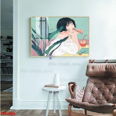 File gốc File bộ tranh treo tường decor TTK1965 (in ấn) không giới hạn