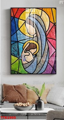 Tải file gốc File bộ tranh treo tường decor TTK1995 (in không vỡ ảnh)