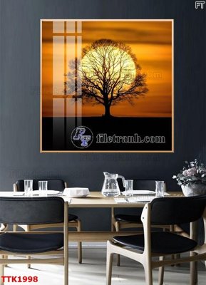 File gốc File bộ tranh treo tường decor TTK1998 (in 3D) nghệ thuật
