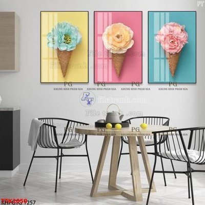 File in ấn cao cấp File bộ tranh treo tường decor TTK2050 (file gốc)