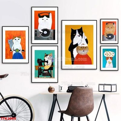 File PSD File bộ tranh treo tường decor TTK2085 (bản gốc) đã tách nền